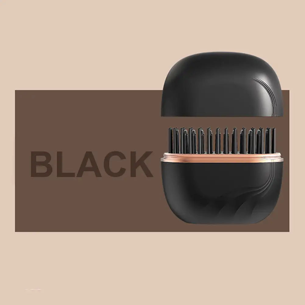 Straightener brush heating up display