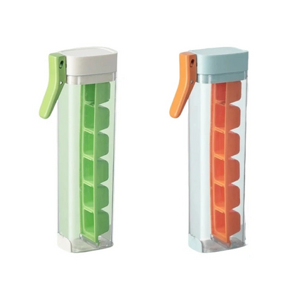 Ice cube maker tray dimensions shown