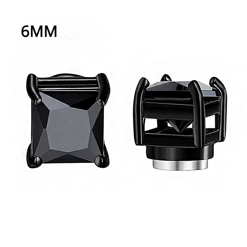 Magnetic clip-on zircon earrings shown as a gift accessory