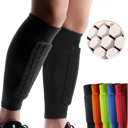 Football shin guard socks with integrated foam sleeves