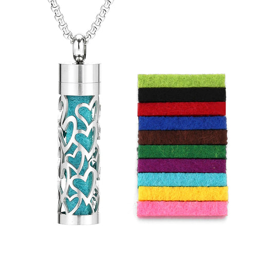 Aromatherapy scent necklace diffuser locket