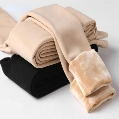 Fleece-lined thermal winter leggings