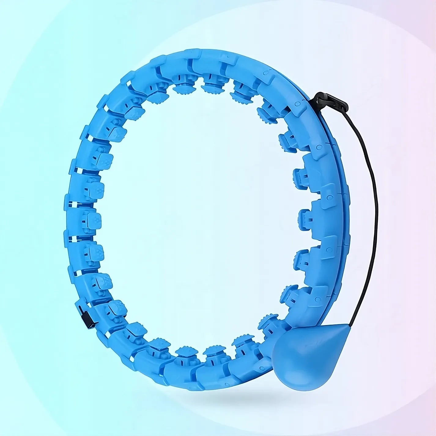 Detachable weighted hula hoop with linked segments