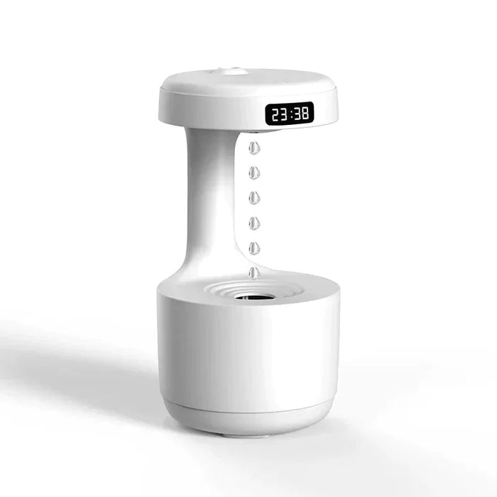 Anti gravity water drop humidifier on a desk