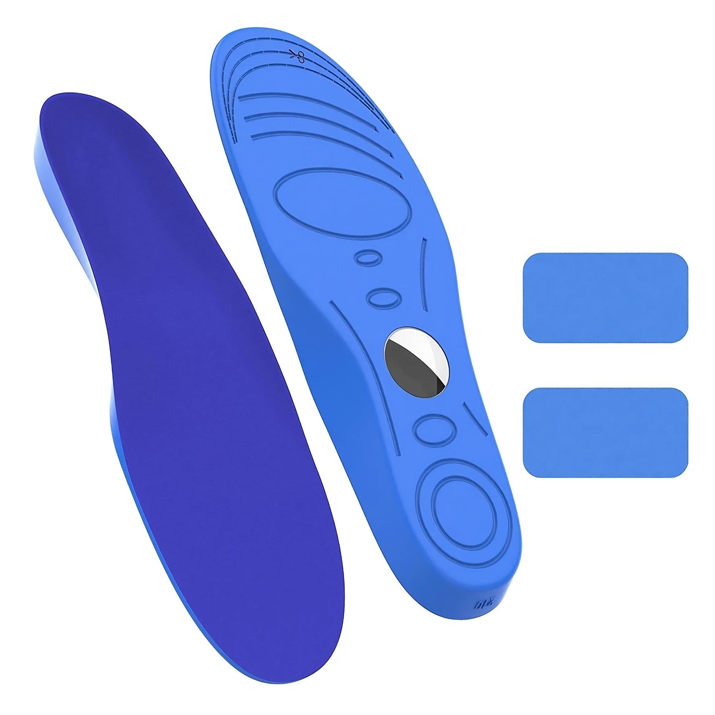 Shoe insoles with a hidden pocket for an AirTag tracker