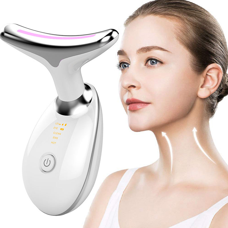 Neck and face EMS microcurrent lifting device