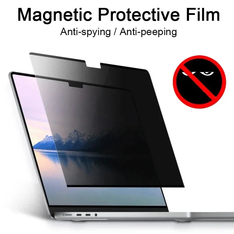 MacBook privacy screen filter blocking side angles