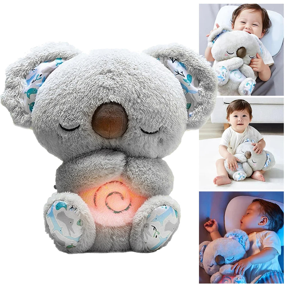 Breathing koala plush sleep companion toy