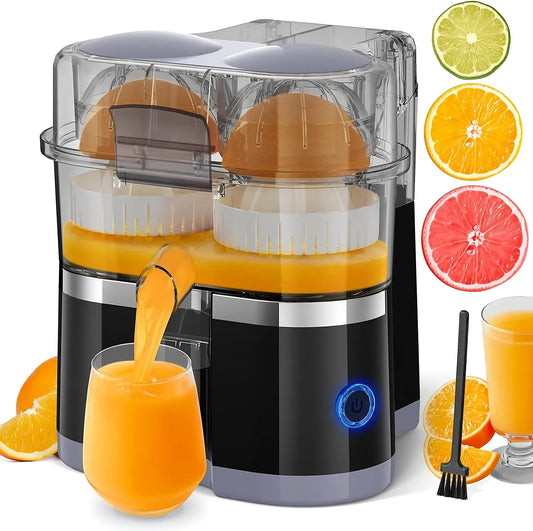 Dual head cordless electric juicer cup with fruit