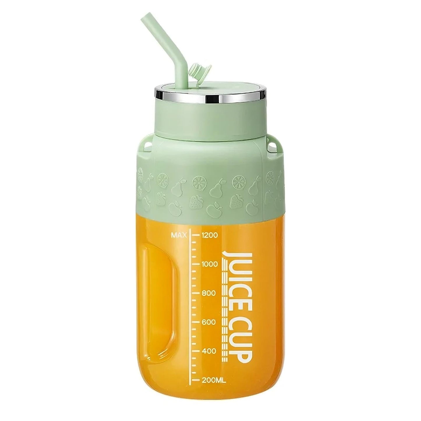 Portable rechargeable fruit juicer blender bottle