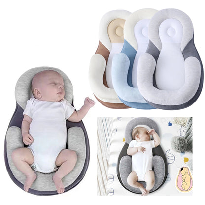 Baby anti-rollover sleeping pillow with side wedges
