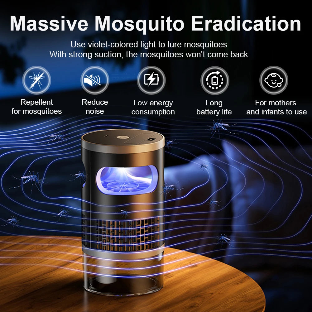 Mosquito lamp shown at 120mm wide and 220mm tall