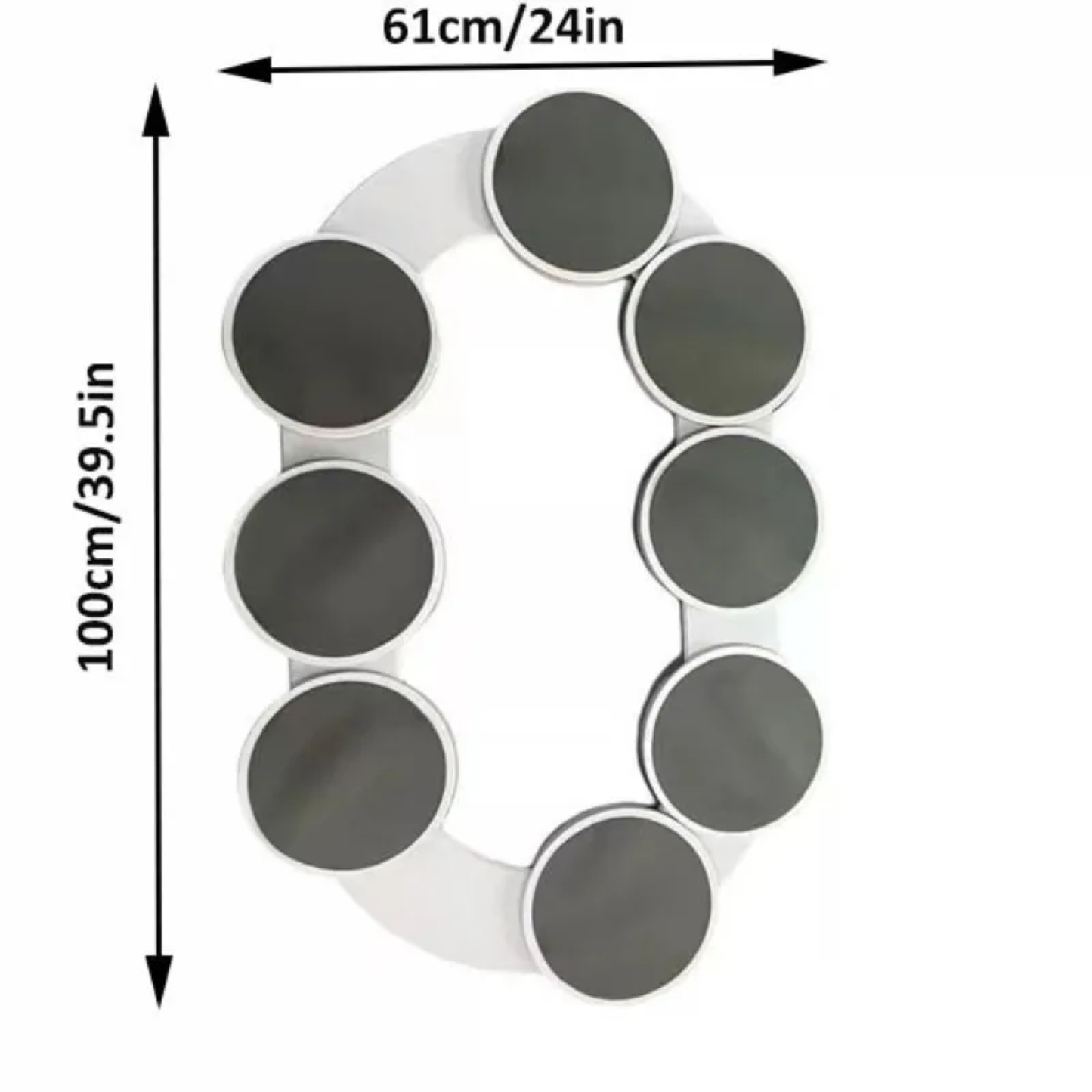 Close view of the glide wheels under a serving tray