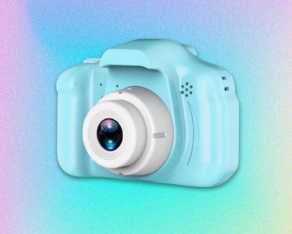Digital camera for kids with chunky drop-resistant body